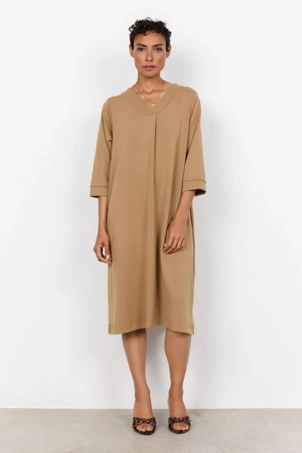 Klänningar | Comfy>Soyaconcept SC-BANU 197 Klänning Camel