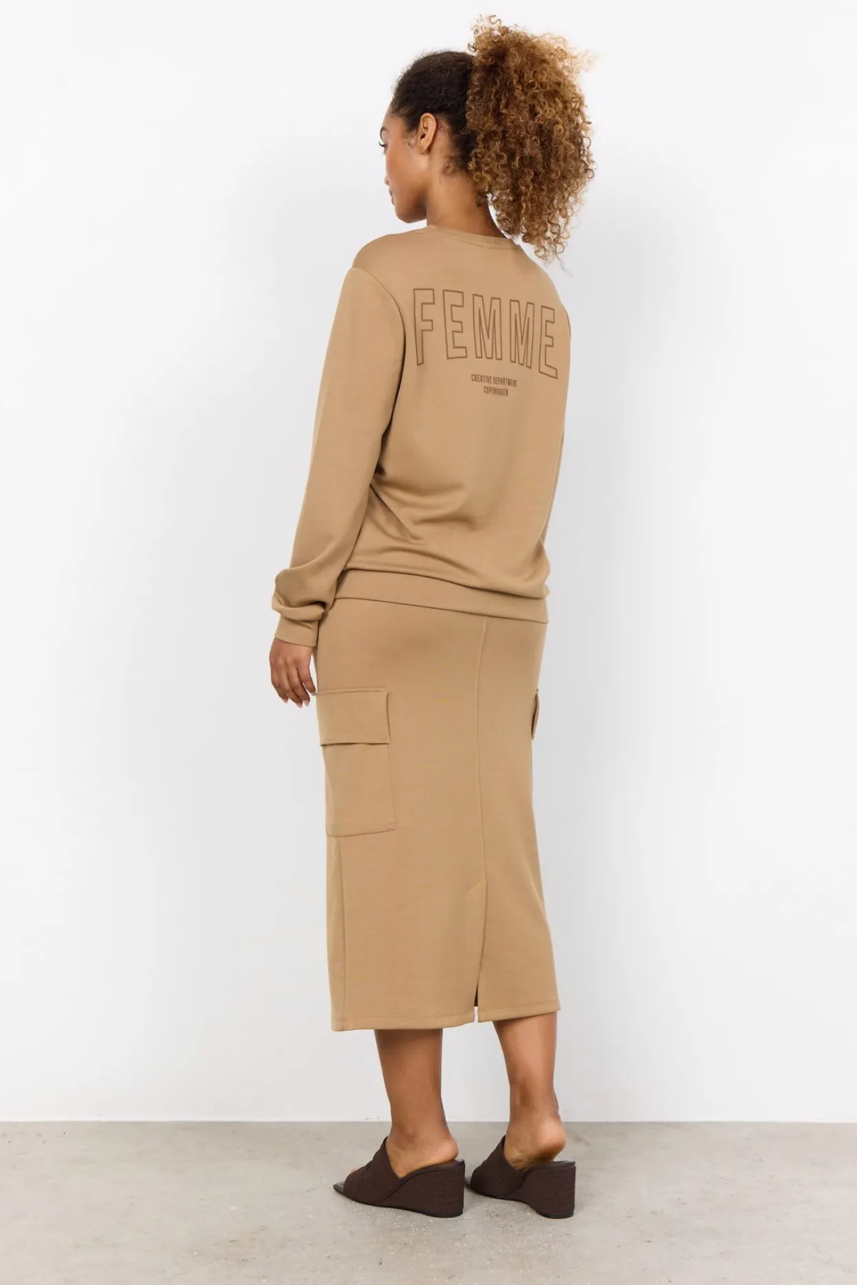 scbanu__sweatshirt_camel_2.webp Blusar Och Skjortor | Comfy>Soyaconcept SC-BANU 185 Sweatshirt Camel