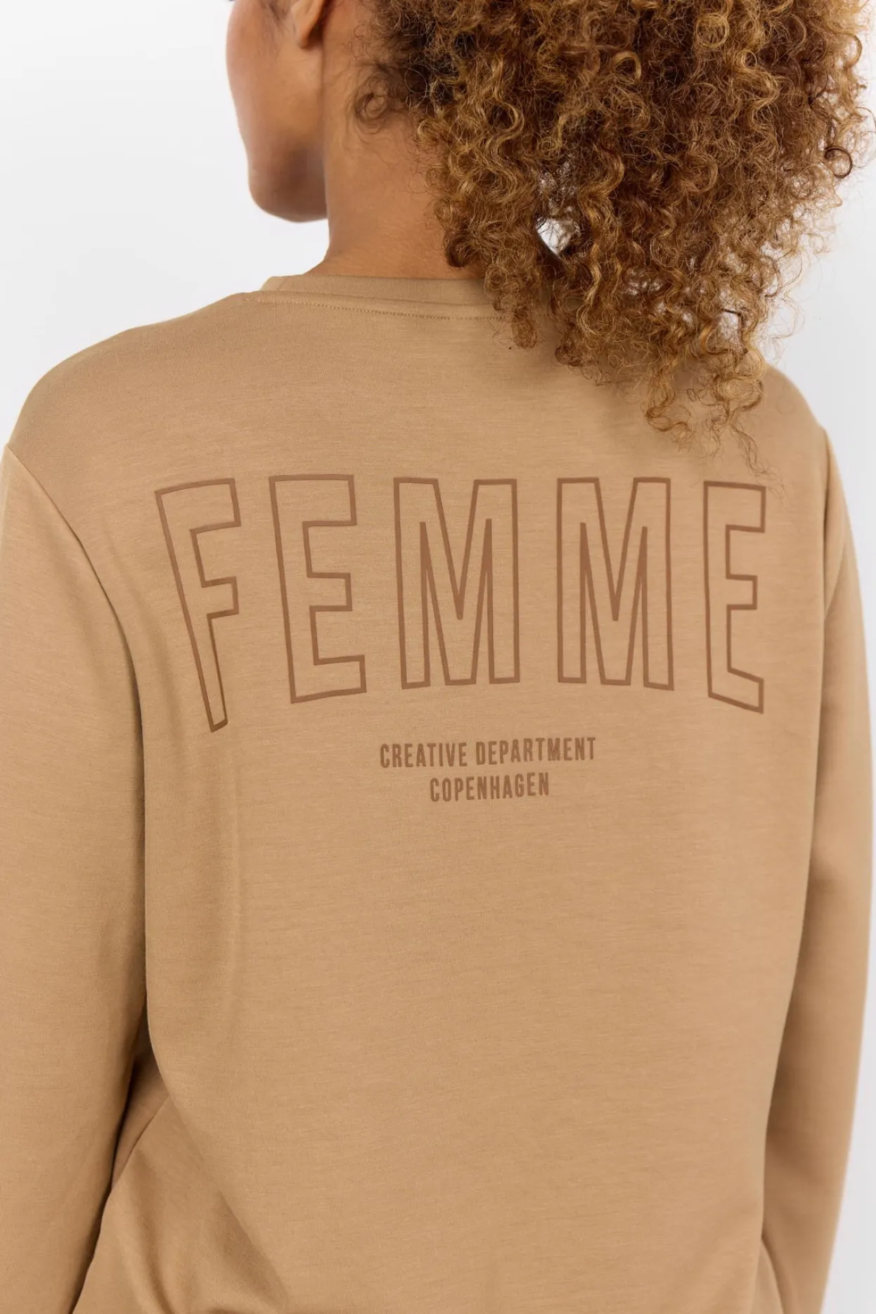 scbanu__sweatshirt_camel_3.webp Blusar Och Skjortor | Comfy>Soyaconcept SC-BANU 185 Sweatshirt Camel
