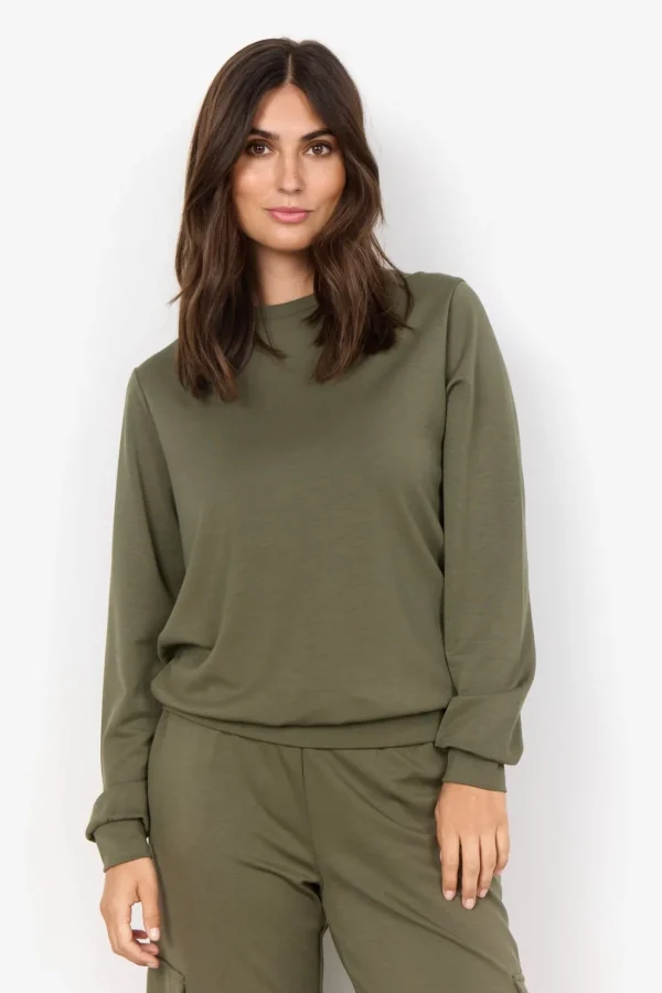 Blusar Och Skjortor | Comfy>Soyaconcept SC-BANU 185 Sweatshirt Oliv