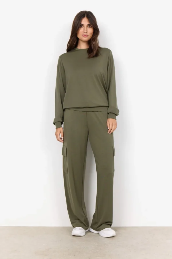 Blusar Och Skjortor | Comfy>Soyaconcept SC-BANU 185 Sweatshirt Oliv