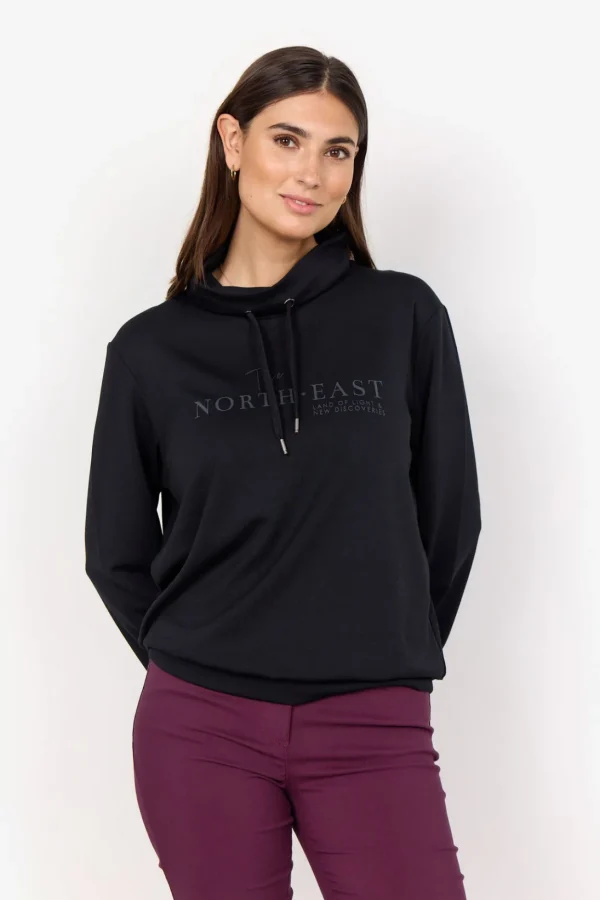 Comfy | Blusar Och Skjortor>Soyaconcept SC-BANU 196 Sweatshirt Svart
