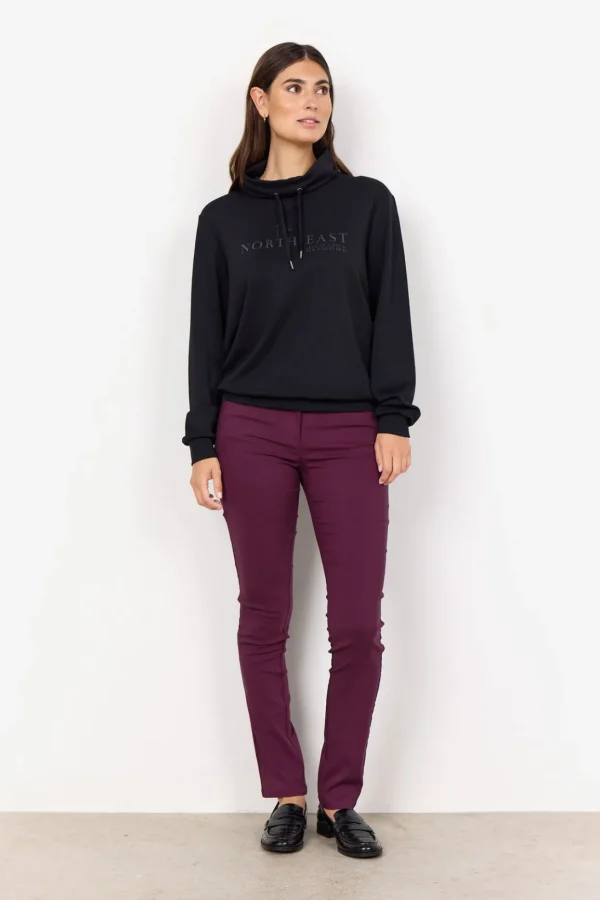 Comfy | Blusar Och Skjortor>Soyaconcept SC-BANU 196 Sweatshirt Svart