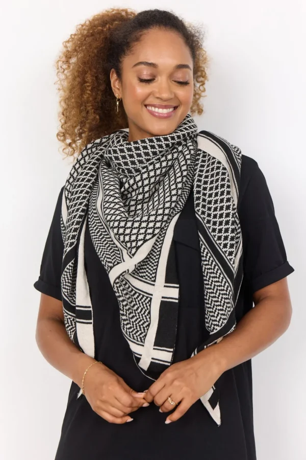 Accessories>Soyaconcept SC-BUKET 3 Scarf Cream