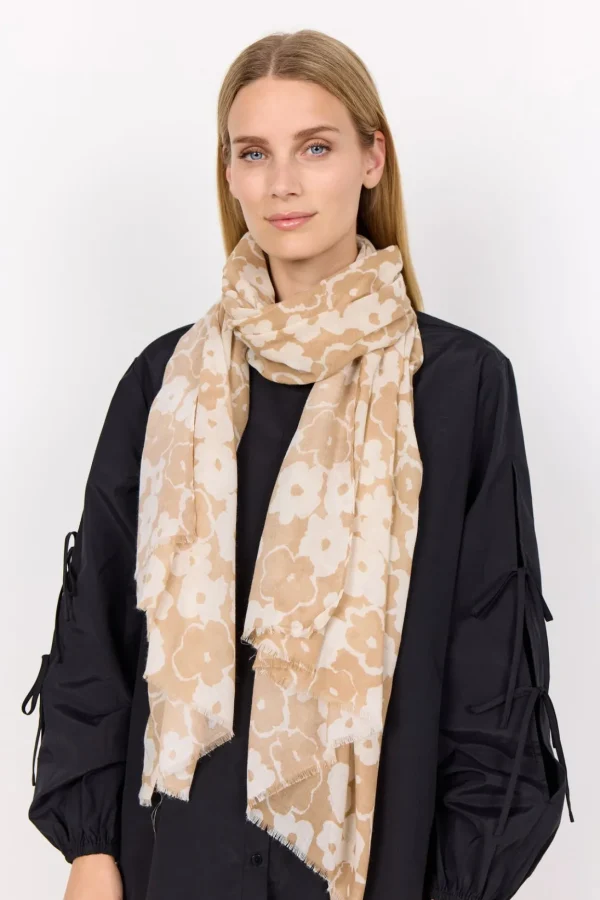 Accessories>Soyaconcept SC-FRO 1 Scarf Camel