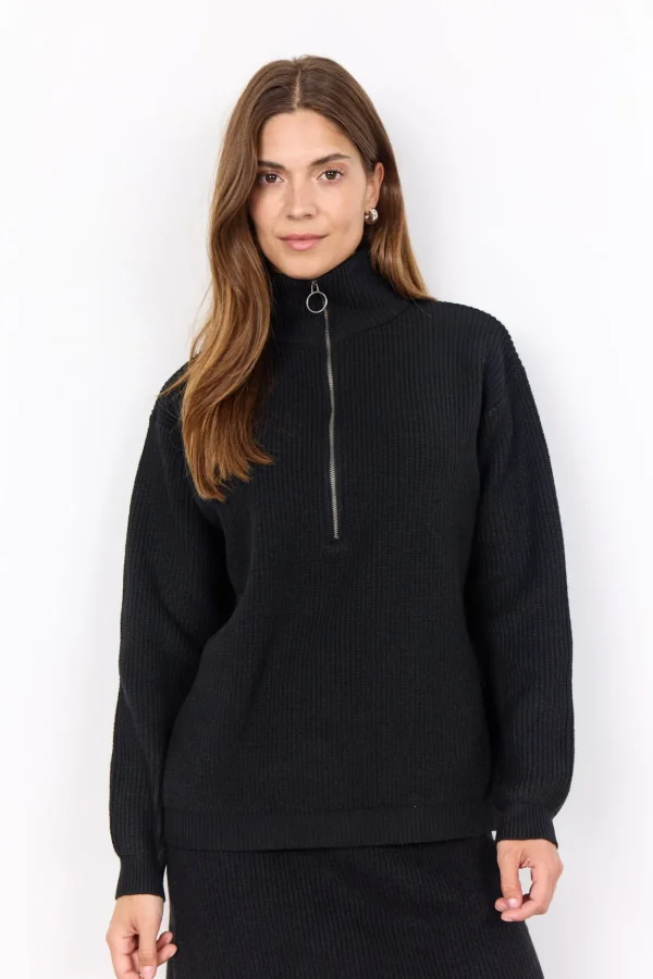 Stickat>Soyaconcept SC-ILIA 2 Pullover Svart